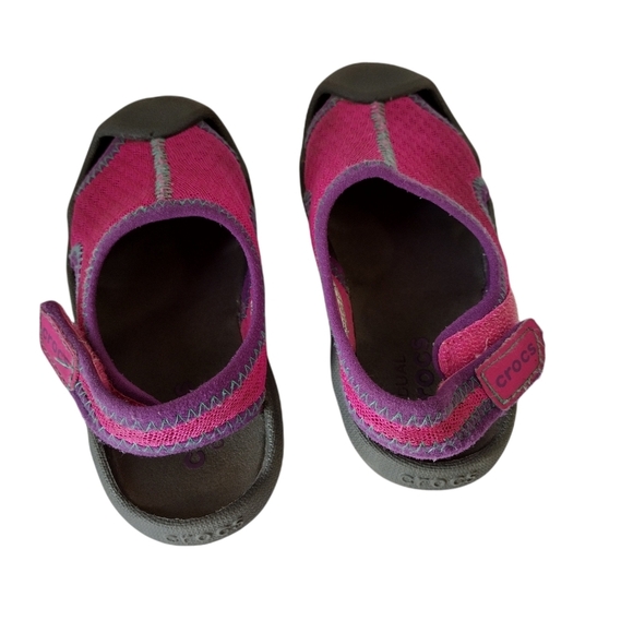 Crocs Magenta Swift water Sandal Size 10 - Picture 9 of 11